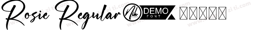 Rosie Regular字体转换